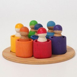 Grimms 7 Rainbow Friends in Cups