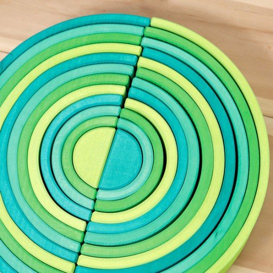Grimms 12 Piece  Tunnel - Meadow Green