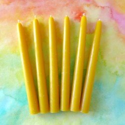 Beeswax Candle - Slim Dinner Box of 6