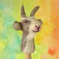 3-D Finger Puppet Goat