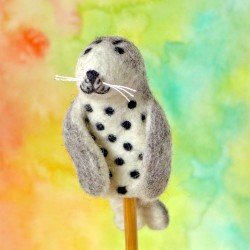 3-D Finger Puppet Seal