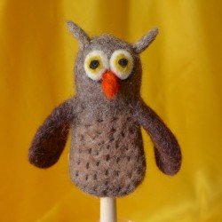 3-D Finger Puppet Owl