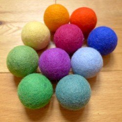 Papoose Felted Coloured Balls