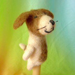 3-D Finger Puppet Dog 