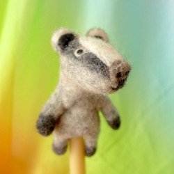3-D Finger Puppet Badger