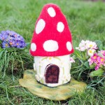 Whimsical Felted House - Toadstool
