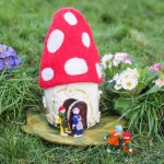 Whimsical Felted House - Toadstool