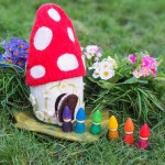 Whimsical Felted House - Toadstool