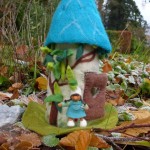 Whimsical Felted house - Woodland
