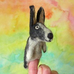 3-D Finger Puppet Alsatian Dog