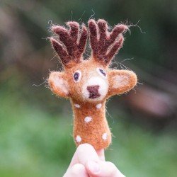 3-D Finger Puppet Reindeer 