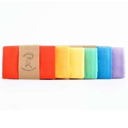 Laura's Play Cotton Organic Play Cloth - Bright Colours 50 x 50 cm