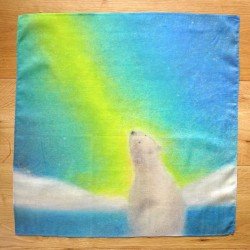 Laura's Play Cotton Organic Play Cloth - Seasons - Winter Polar Bear 50 x 50 cm