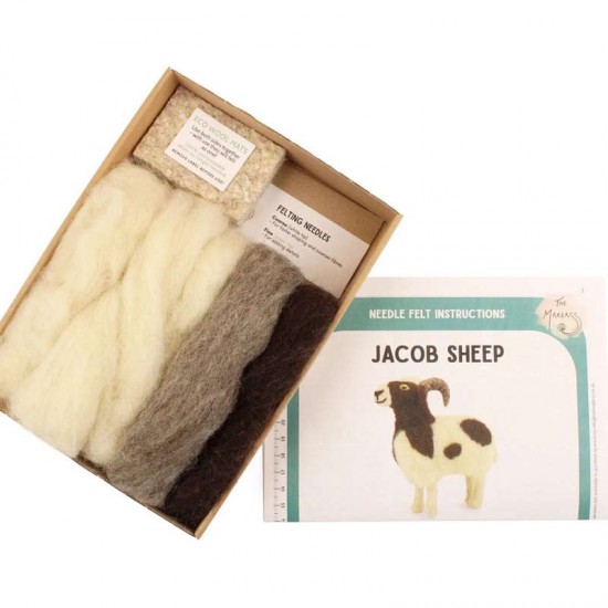 Needle Felting Kit - Jacobs Sheep
