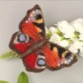 Needle Felting Kit - Peacock Butterfly