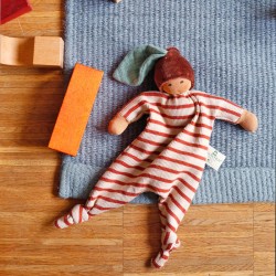 Nanchen Chestnut Baby Clutch Doll Dark Skin