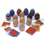 Natural Earth Wooden Eggs Craft Kit