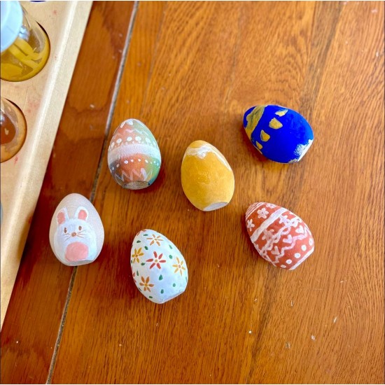 Natural Earth Wooden Eggs Craft Kit