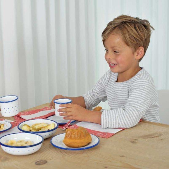 Gluckskafer Enamel Saucepan Tall