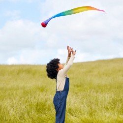 Sarah's Silks Sky Tail RAINBOW Comet
