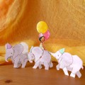 Paper Cut Outs - Birthday Baby Elephants