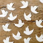 Paper Cut Outs - White Doves