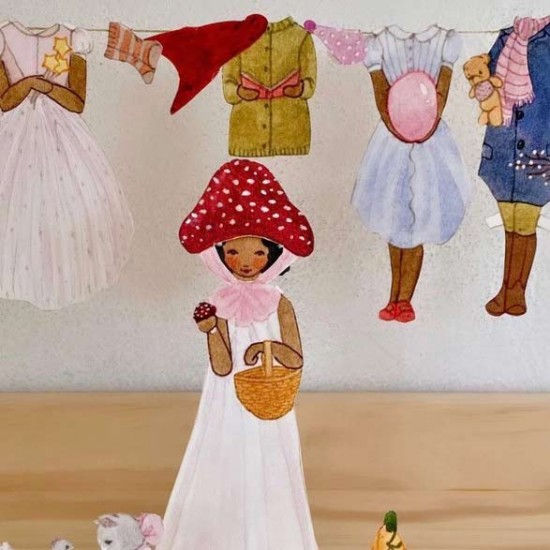Paper Cut Outs - Dress-Up Doll - Iben