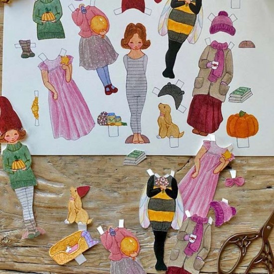 Paper Cut Outs - Dress-Up Doll - Lotte
