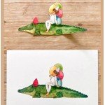 Paper Cut Outs - Birthday Crocodile