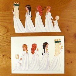 Paper Cut Outs - Lucia Procession
