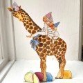 Paper Cut Outs - Birthday Giraffe