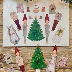 Paper Cut Outs - Dress-Up-Doll - Elves