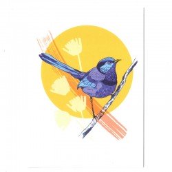 Greetings Card Blue Bird