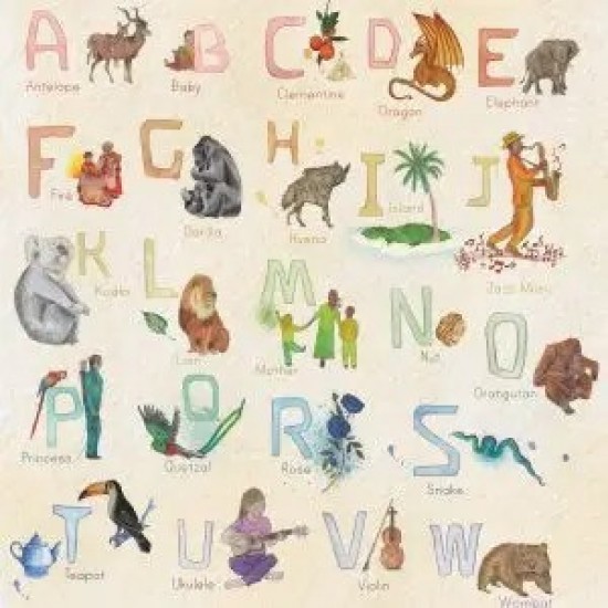 Wilded Family Poster - Rainbow Alphabet 
