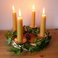Copper Advent Wreath Candle Holders