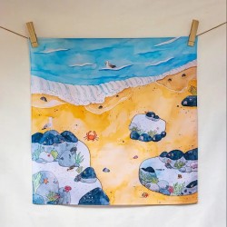 Wonderie Organic Playcloth - Rockpool Beach