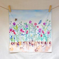 Wonderie Organic Playcloth - Flowers Nature 
