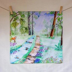 Wonderie Organic Playcloth - Forest Nature