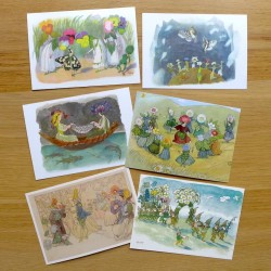 Postcard Set - Ernst Kreidolf - Flower Fairies