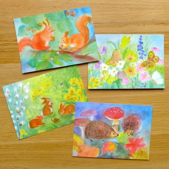 Postcard Set - Dorothea Schmidt - Flora & Fauna