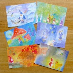 Postcard Set - Dorothea Schmidt - Gnomes at Work & Rest